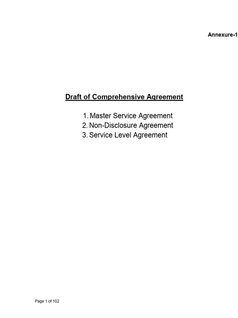 NDA and SLA Overview in MSA | PDF | Breach Of Contract | Non Disclosure ...