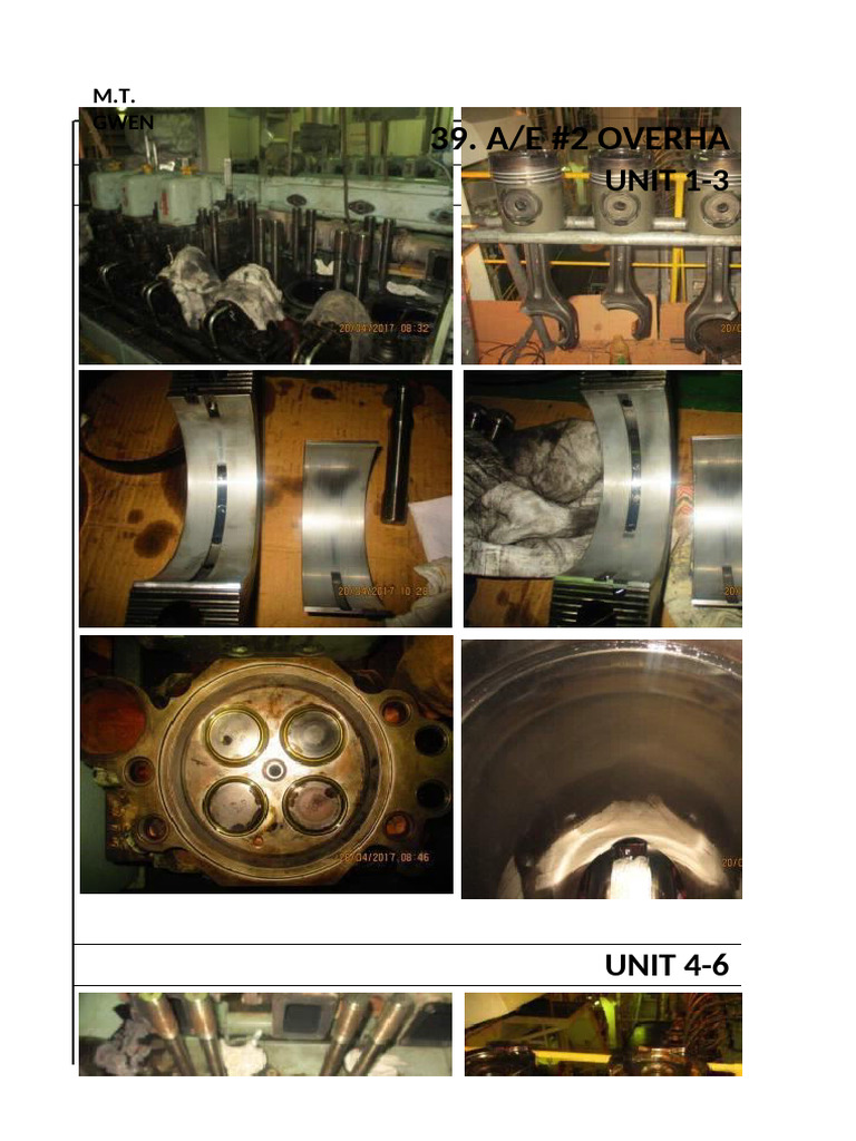 Auxiliary Machinery Overhaul Report | PDF