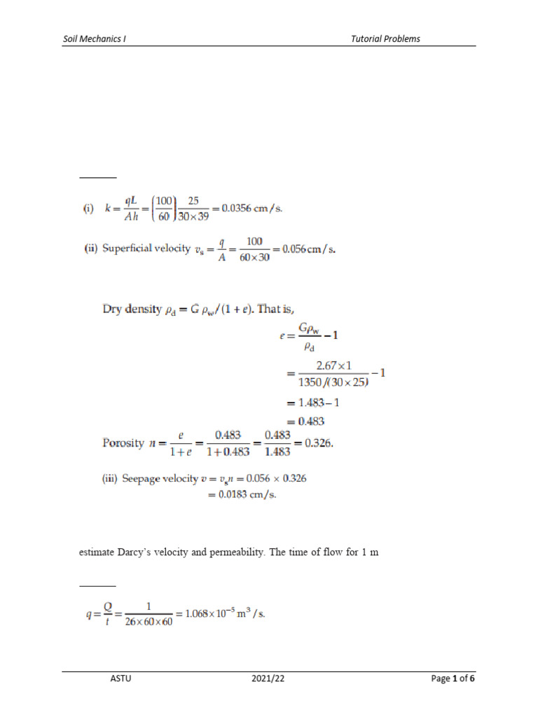 Permeability Testing in Soil Mechanics | PDF | Soil Mechanics | Civil ...