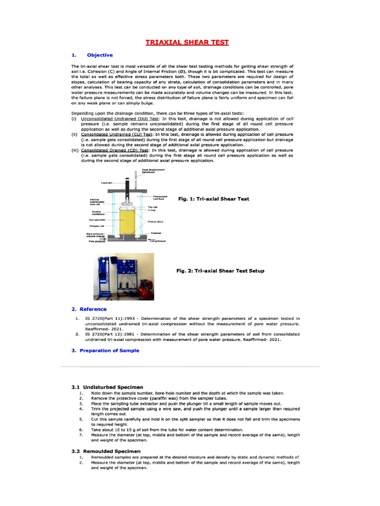Triaxial Compression Test | PDF | Applied And Interdisciplinary Physics ...