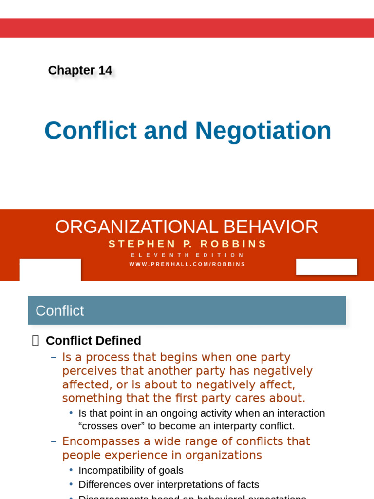 Ob11 14st | PDF | Negotiation | Social Psychology