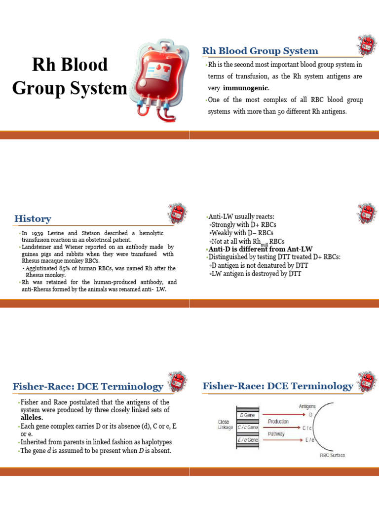 Rh Blood Group System Overview | PDF | Blood Type | Antibody