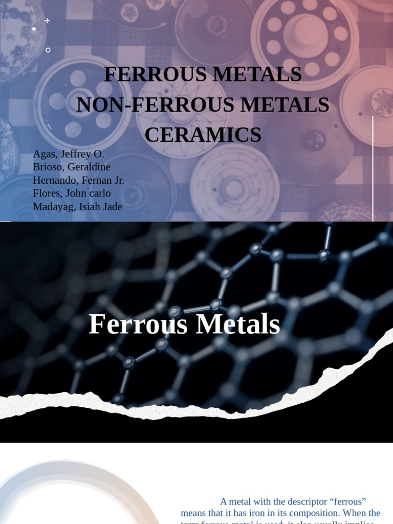 Ferrous and Non-Ferrous Metals Overview | PDF | Steel | Metals