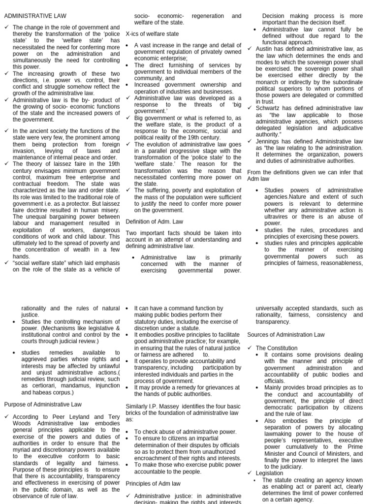 Administrative Law | PDF | Administrative Law | Rule Of Law