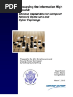 USCC Report Chinese Capabilities for Computer Network Operations and Cyber Espionage
