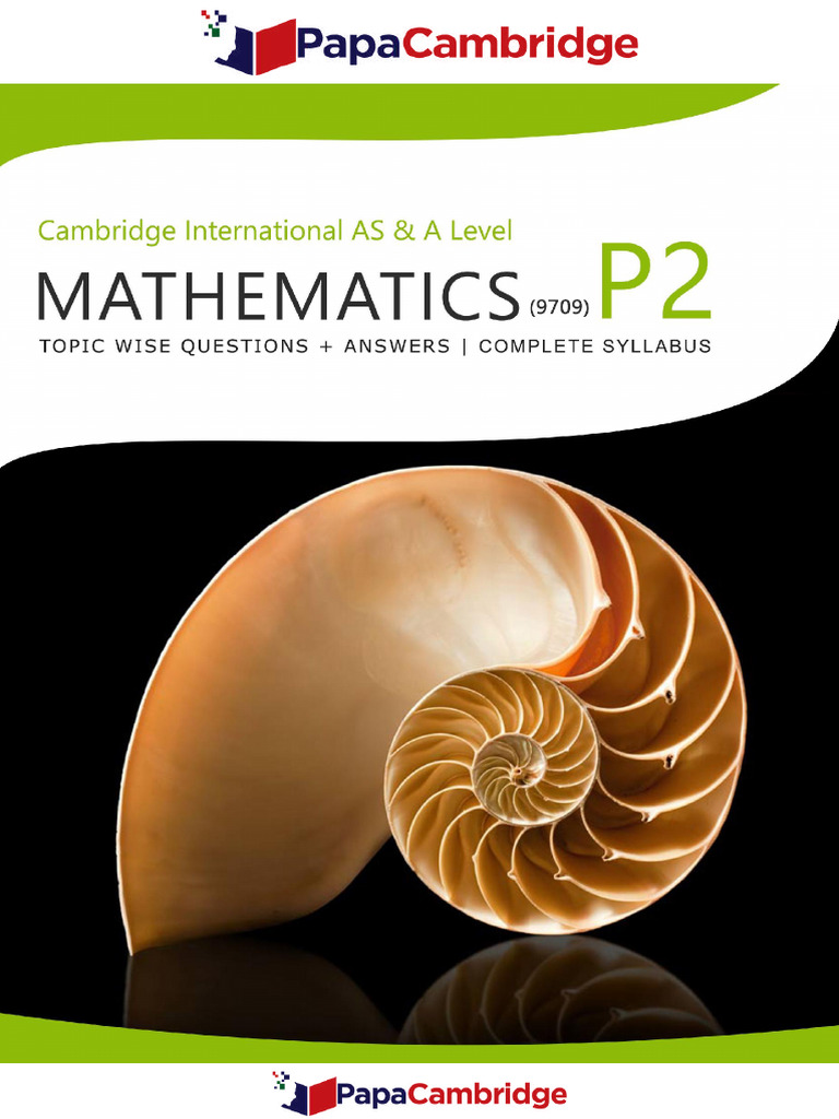 Maths 9709 Paper 2 Differentiation Pdf