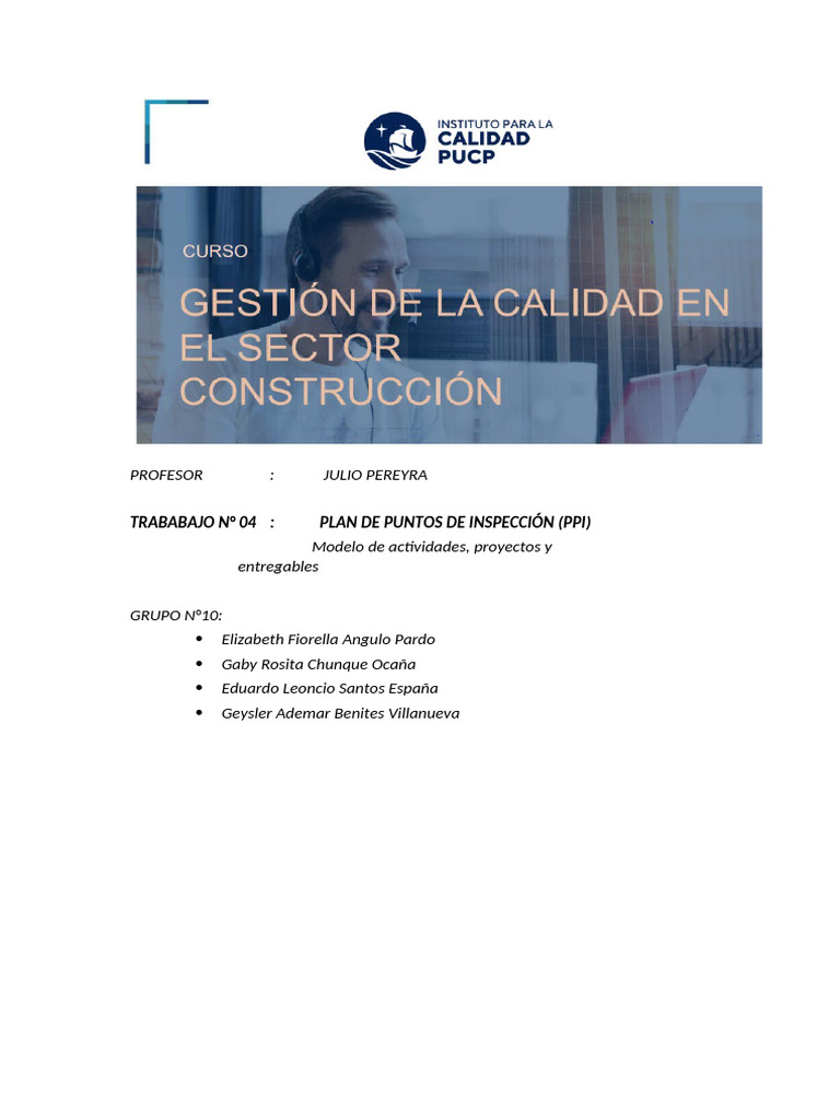 Plan de Inspección para Obras de Concreto | PDF | Hormigón ...
