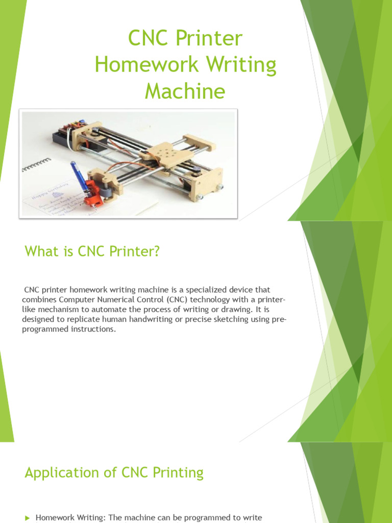 CNC Homework Writing Automation Machine | PDF | Numerical Control ...