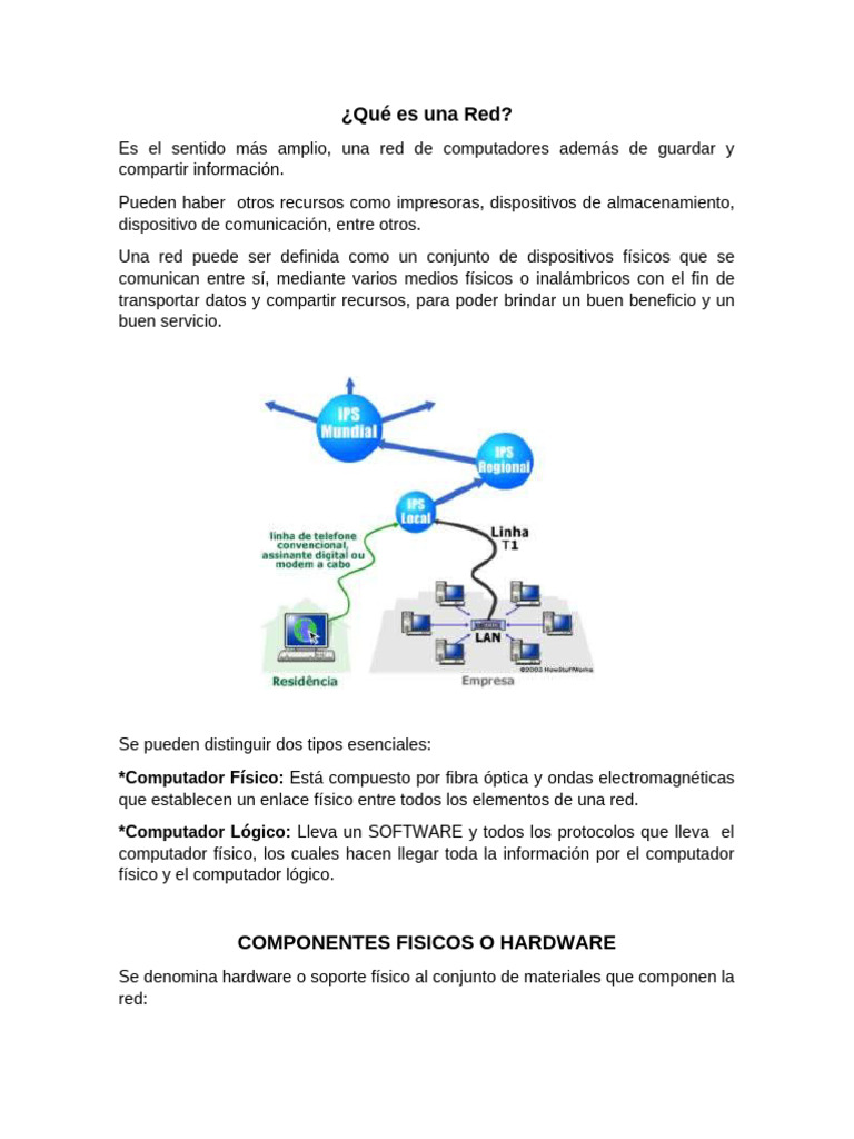 Uso de computadoras en redes | PDF | Red de computadoras | Hardware de ...