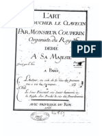 L'Art de Toucher Le Clavecin Couperin Original)