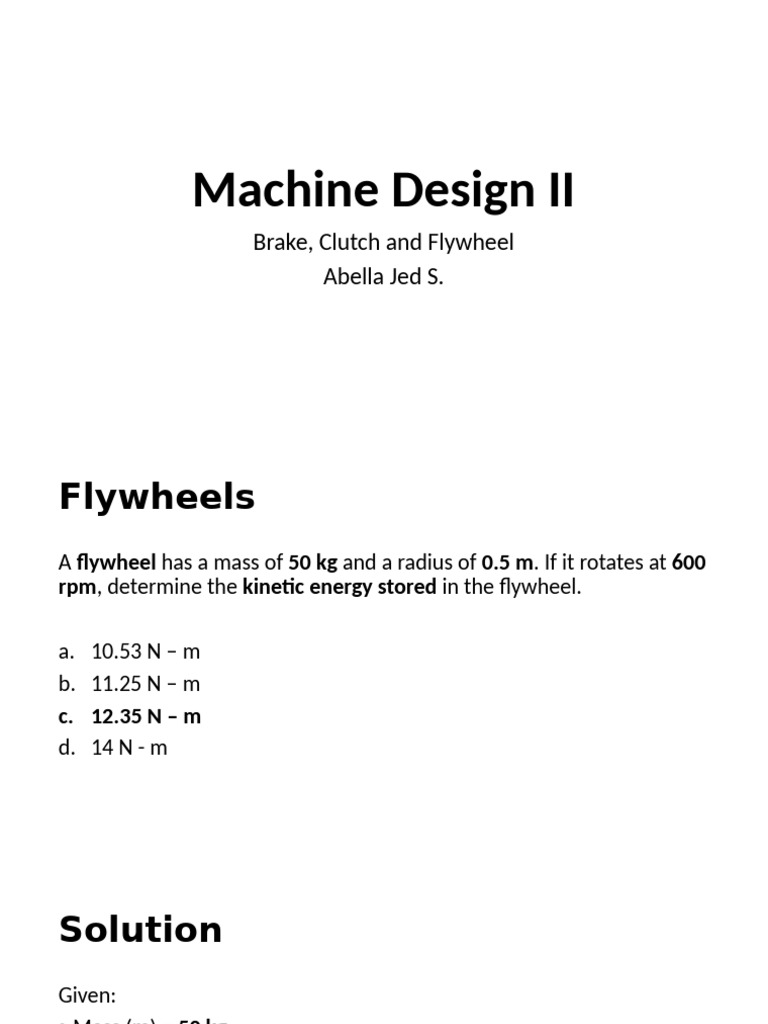 Abella Jed S. Flywheels | PDF