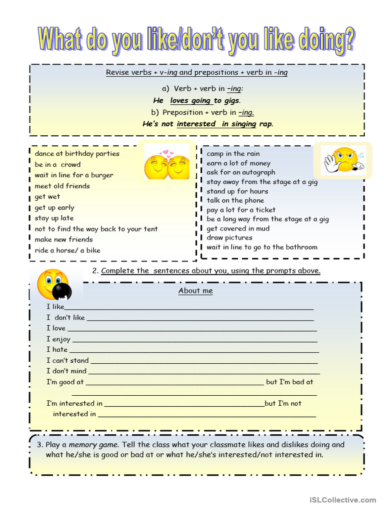 Fun Activities and Personal Preferences | PDF
