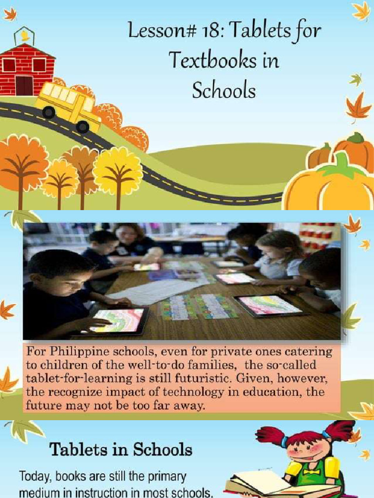 Tablets For Textbooks in Schools | PDF