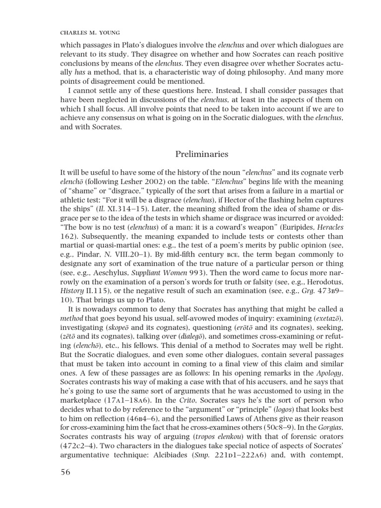 Understanding Socratic Elenchus in Plato | PDF | Socrates | Apology (Plato)