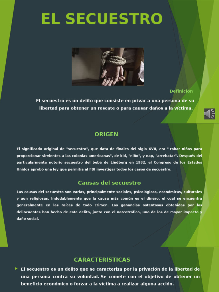 Definición y tipos de secuestro | PDF | Secuestro | Crímenes