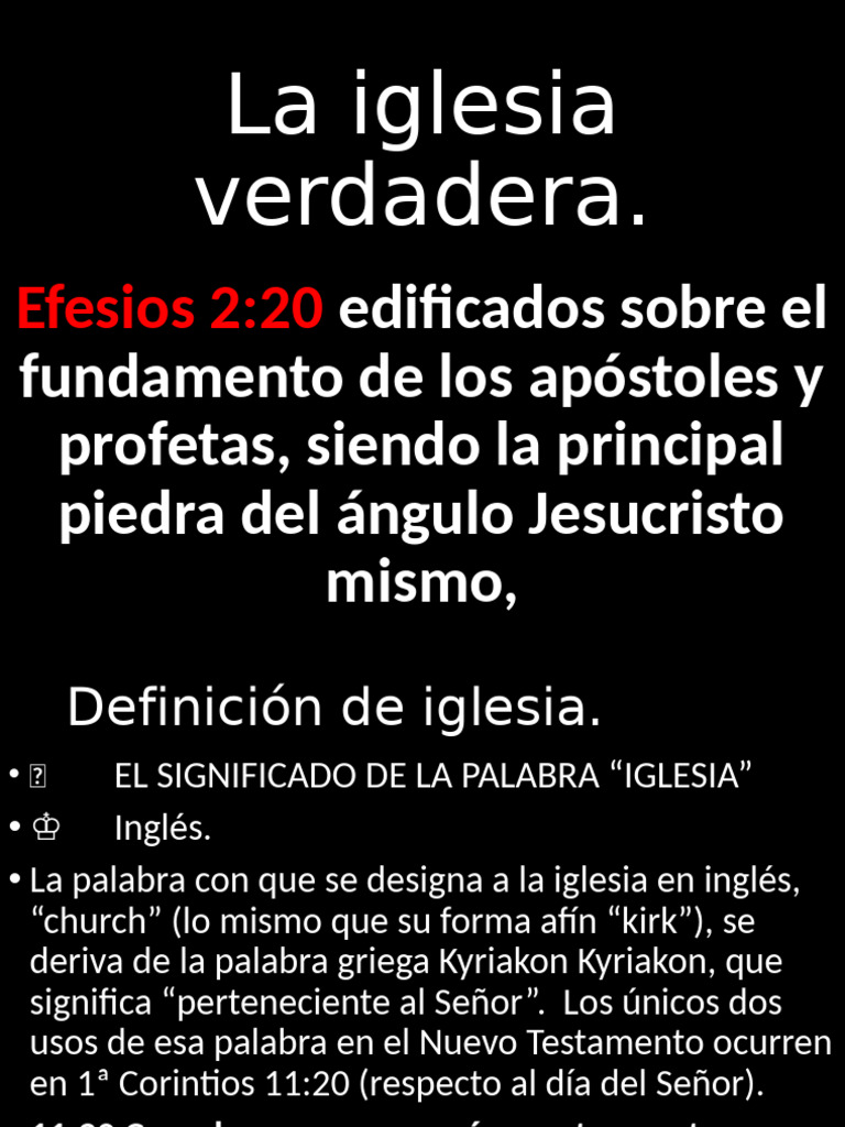 Definición y Origen de la Iglesia | PDF | Iglesia cristiana | Cristo ...