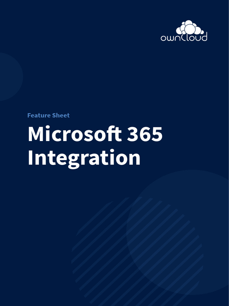 Owncloud-Microsoft 365 integration-EN | PDF | Microsoft Office | Computing