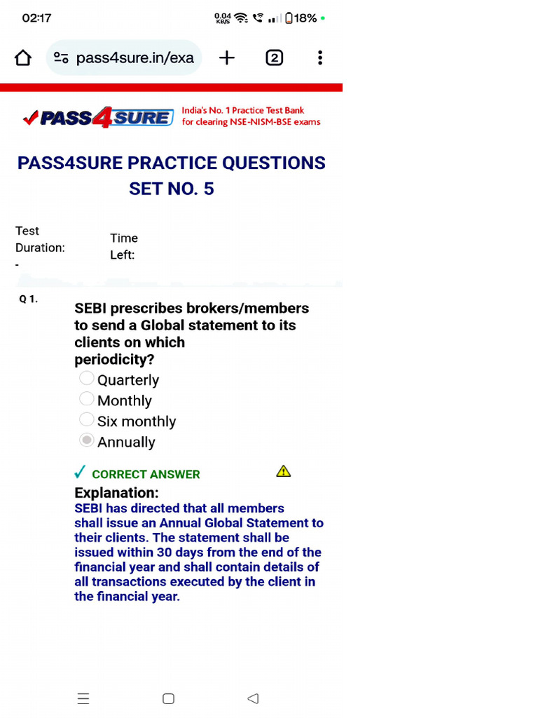 Pass 4 Sure Set-5 | PDF
