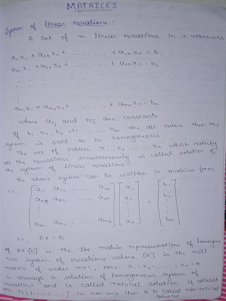 Matrices | PDF