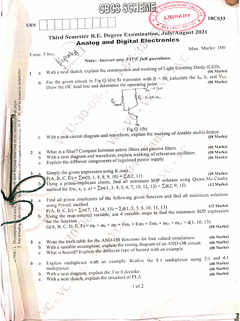 ADE Question Papers | PDF