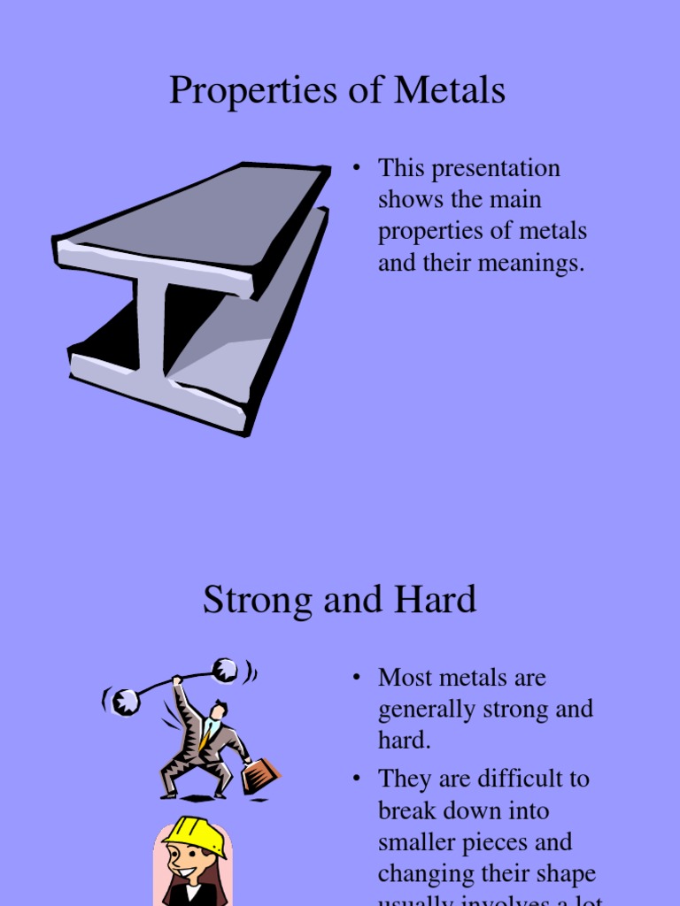  properties of metals 