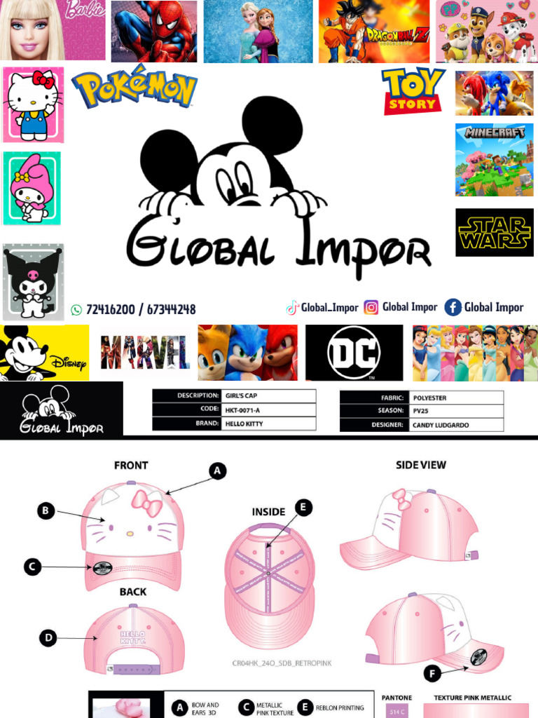 Catálogo Gorras Global Impor 2025 Pdf