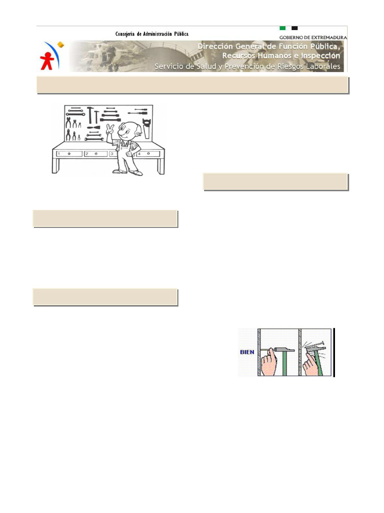 Seguridad en el Uso de Herramientas Manuales | PDF | Tornillo ...