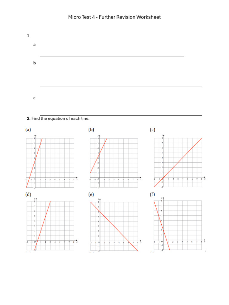 Grade 8 Micro Test 4 - Further Revision Unit 10-12 | PDF