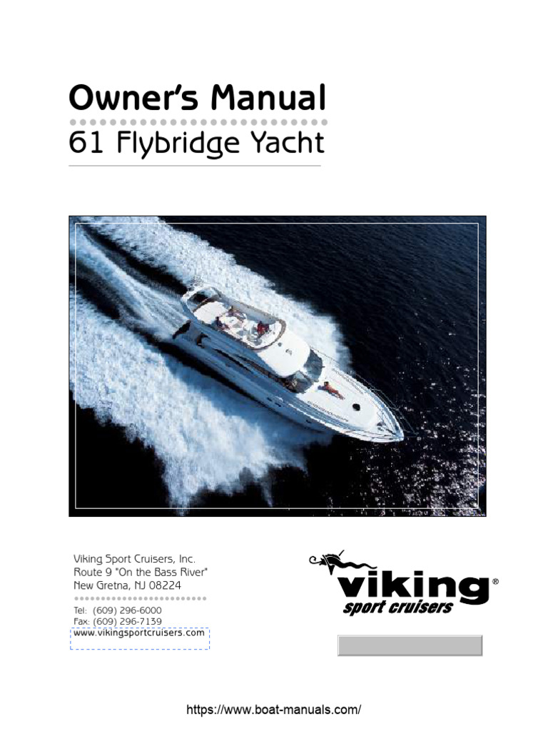 Viking 61FY Yacht Owner's Manual | PDF | Marine Propulsion | Engines