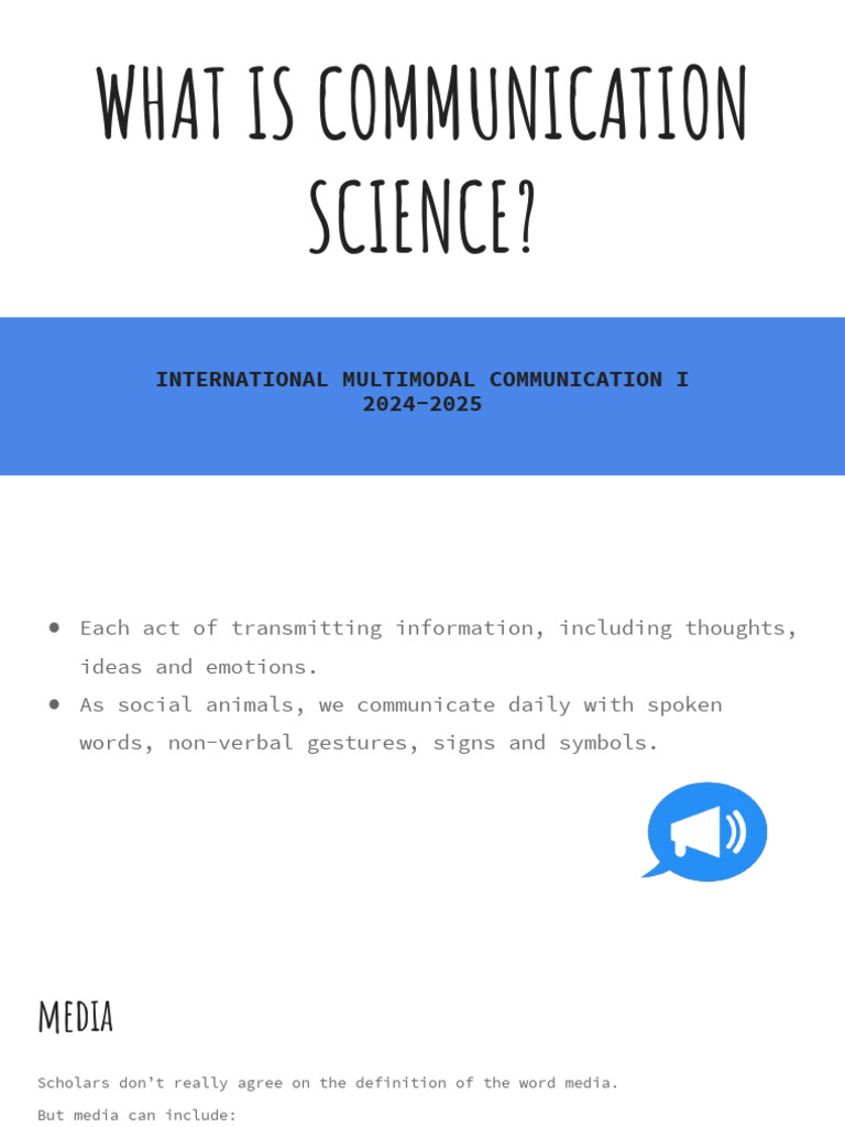 Understanding Communication Science | PDF | Communication | Hypothesis