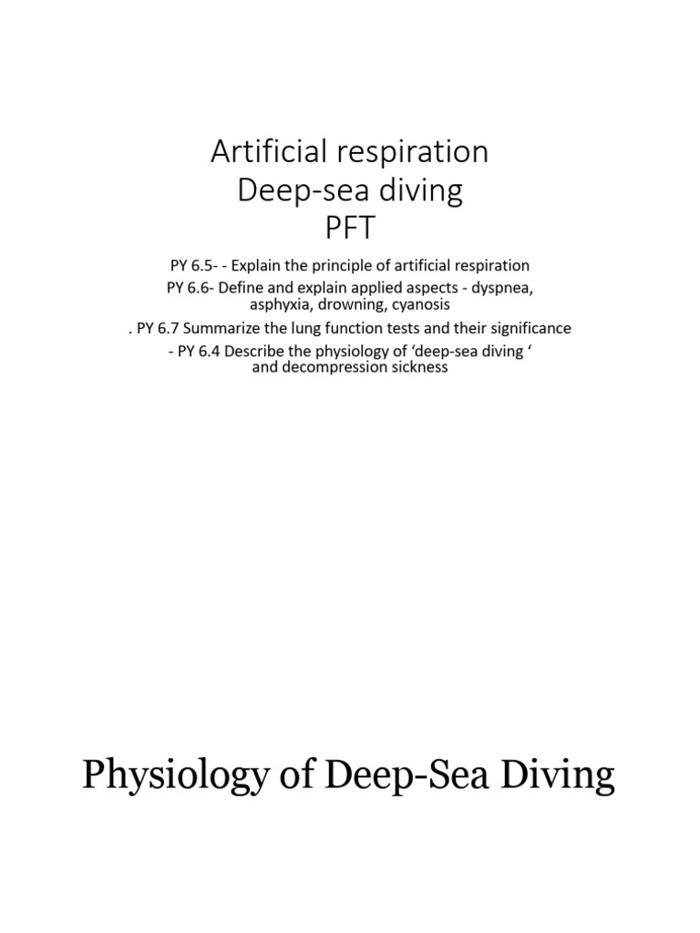 Deep-Sea Diving Physiology & Risks | PDF | Underwater Diving ...