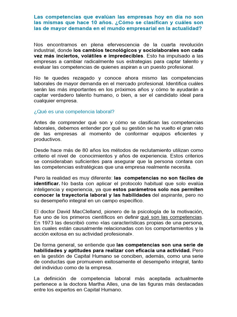 Las Competencias | PDF | Creatividad | Conceptos psicologicos