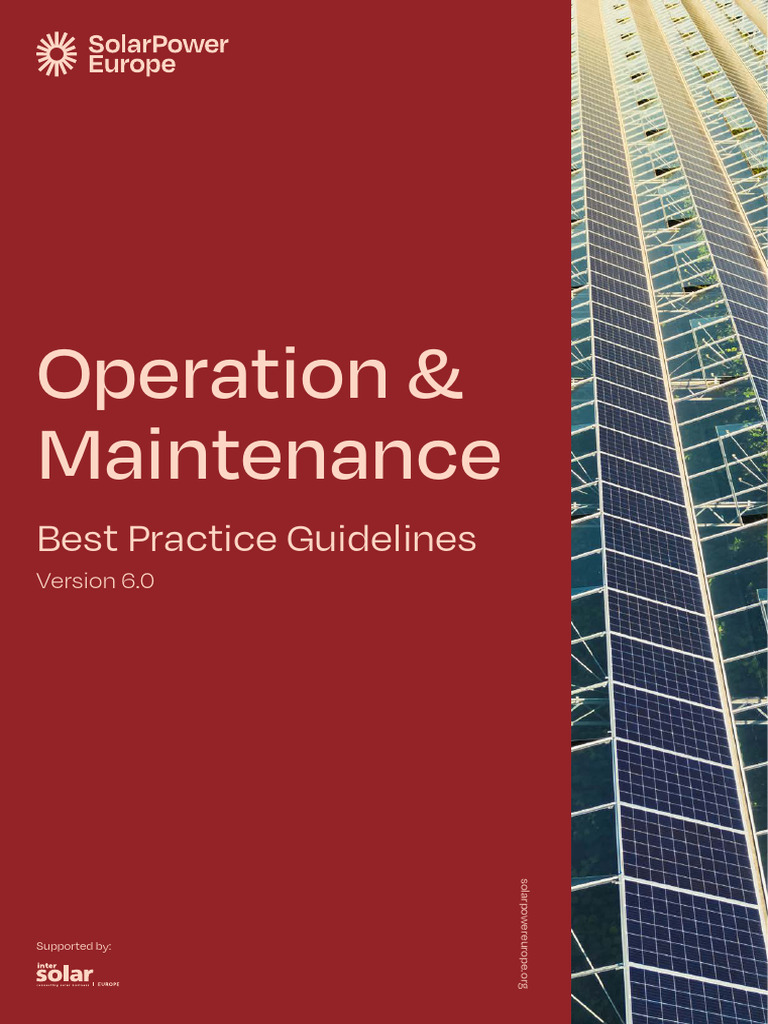 O&M Best Practices for Solar PV 2025 | PDF | Photovoltaics ...