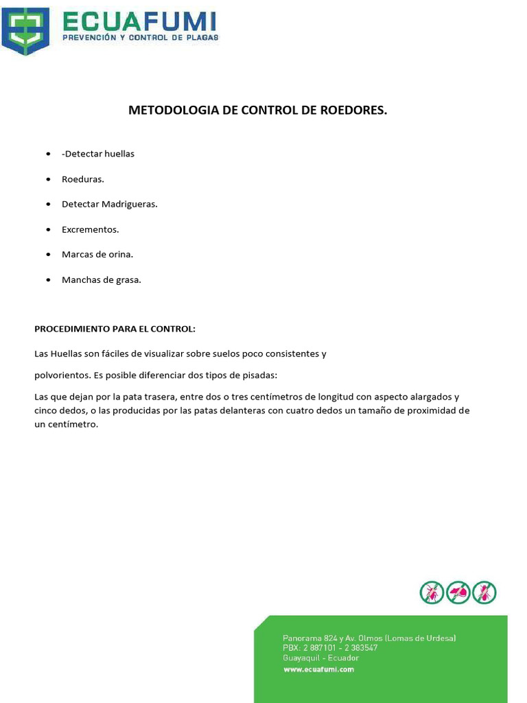 Control Efectivo de Roedores: Métodos y Procedimientos | PDF | Roedor
