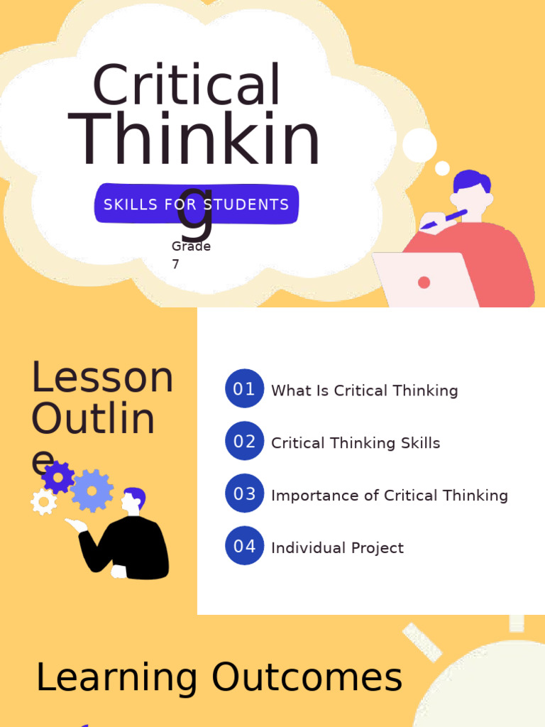 Grade 7 Critical Thinking Skills Guide | PDF | Critical Thinking | Thought