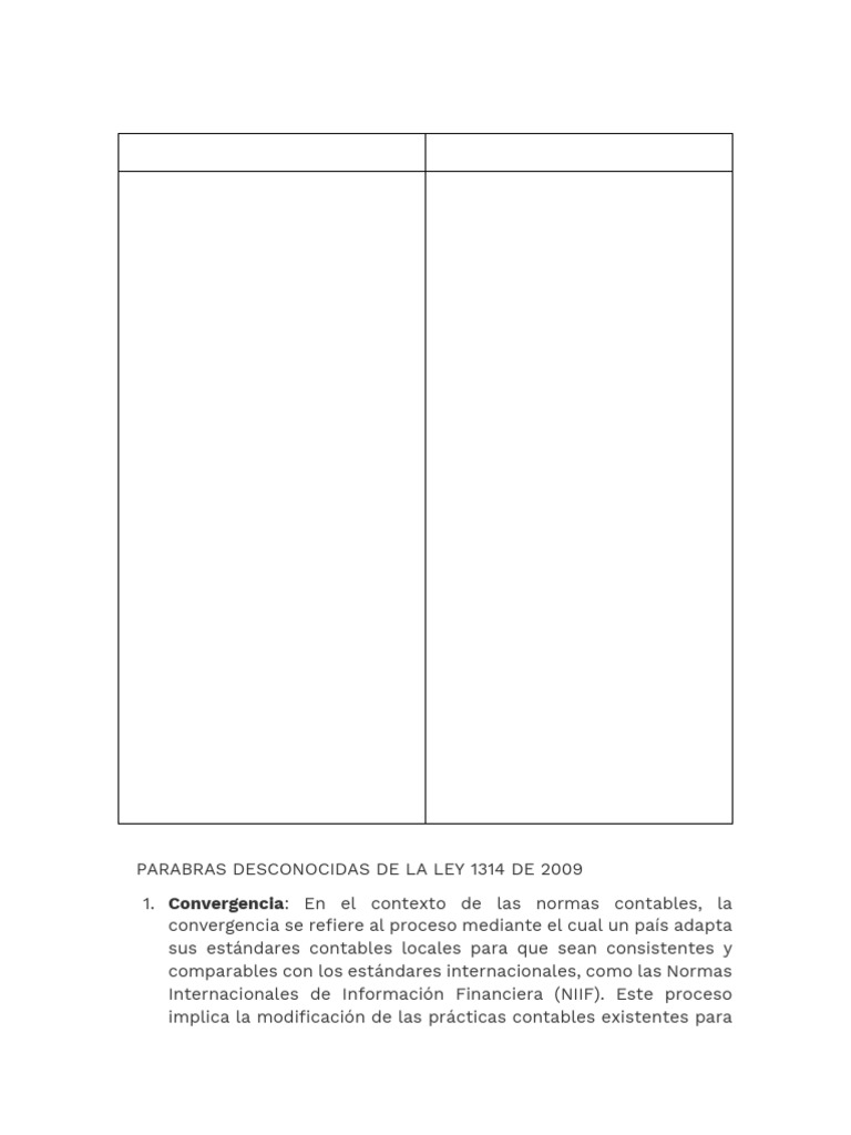 Ley 1314 Del 2009 | PDF | normas internacionales de INFORMACION ...