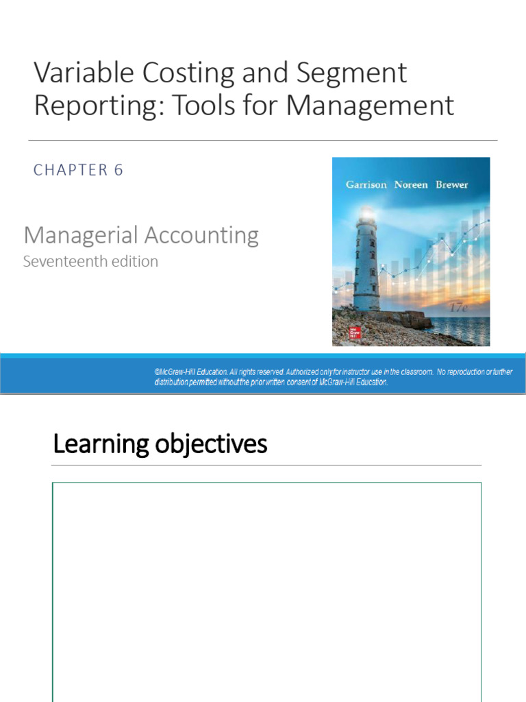Variable Costing for Segment Reporting | PDF | Cost Of Goods Sold ...