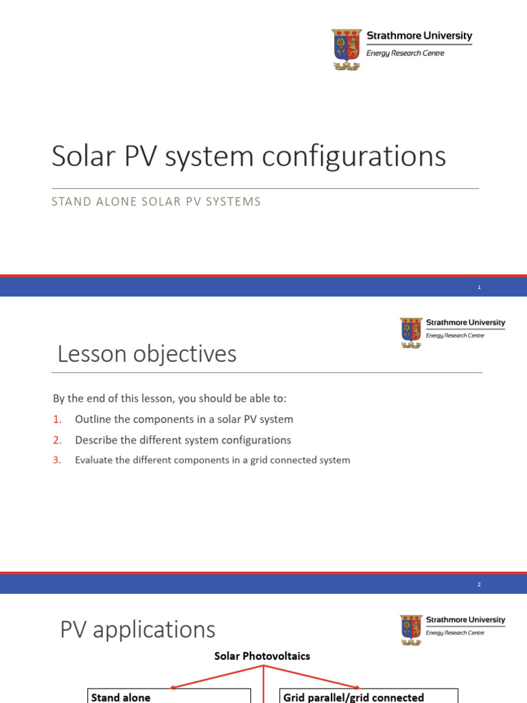 Solar PV Training Strathmore University | PDF | Photovoltaic System ...