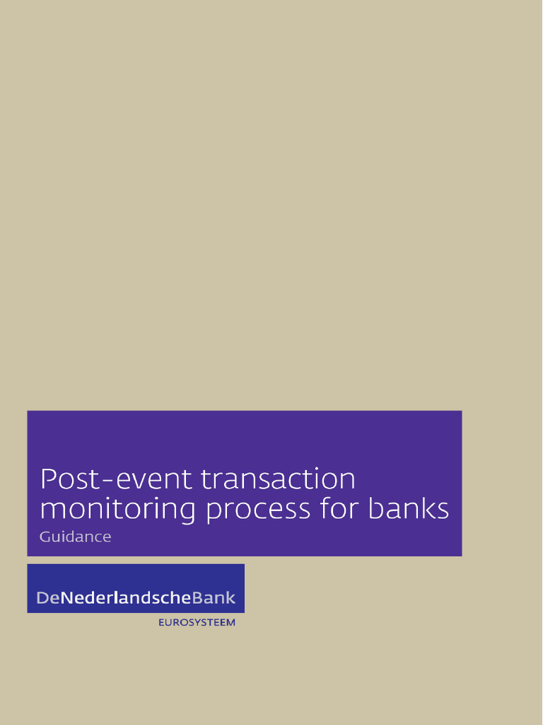 Post Event Transaction Monitoring Process For Banks | PDF | Banks ...