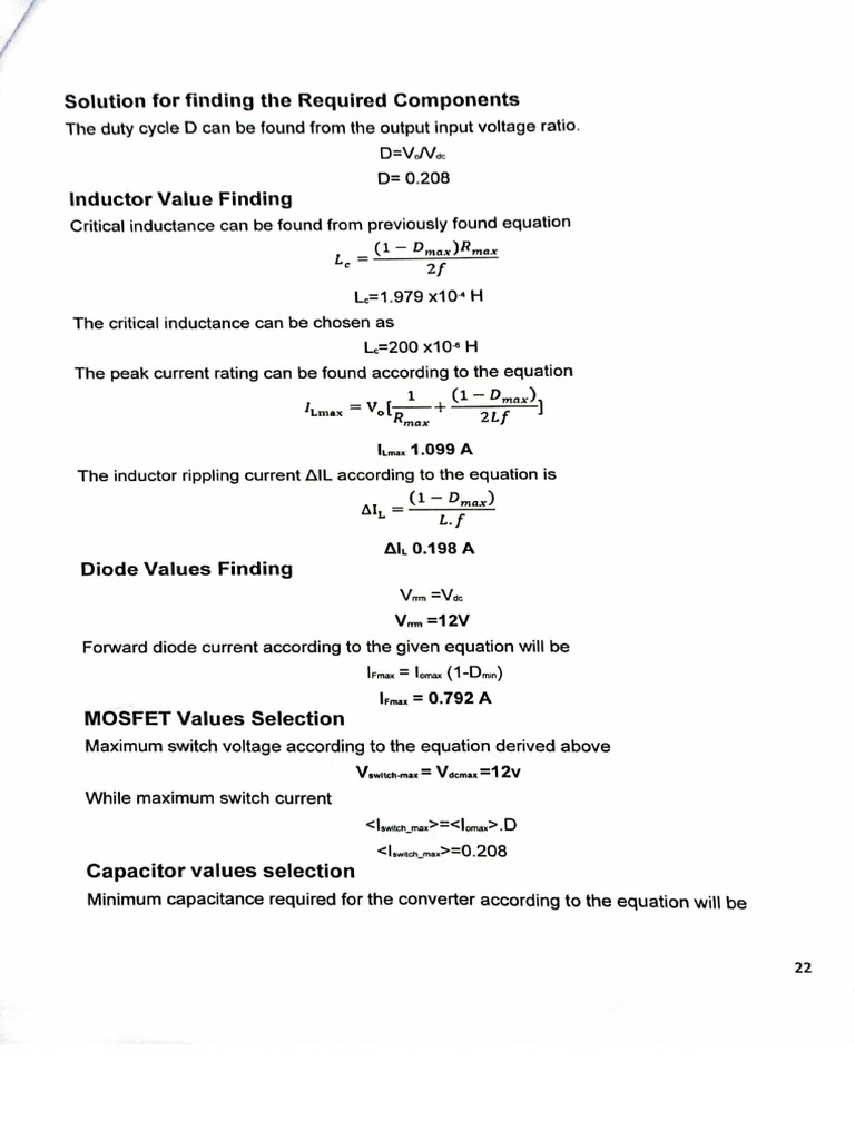 Electronics Summary Table | PDF
