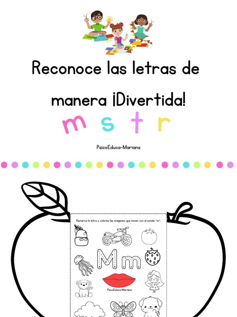 Colorea y Aprende Sonidos de Letras | PDF