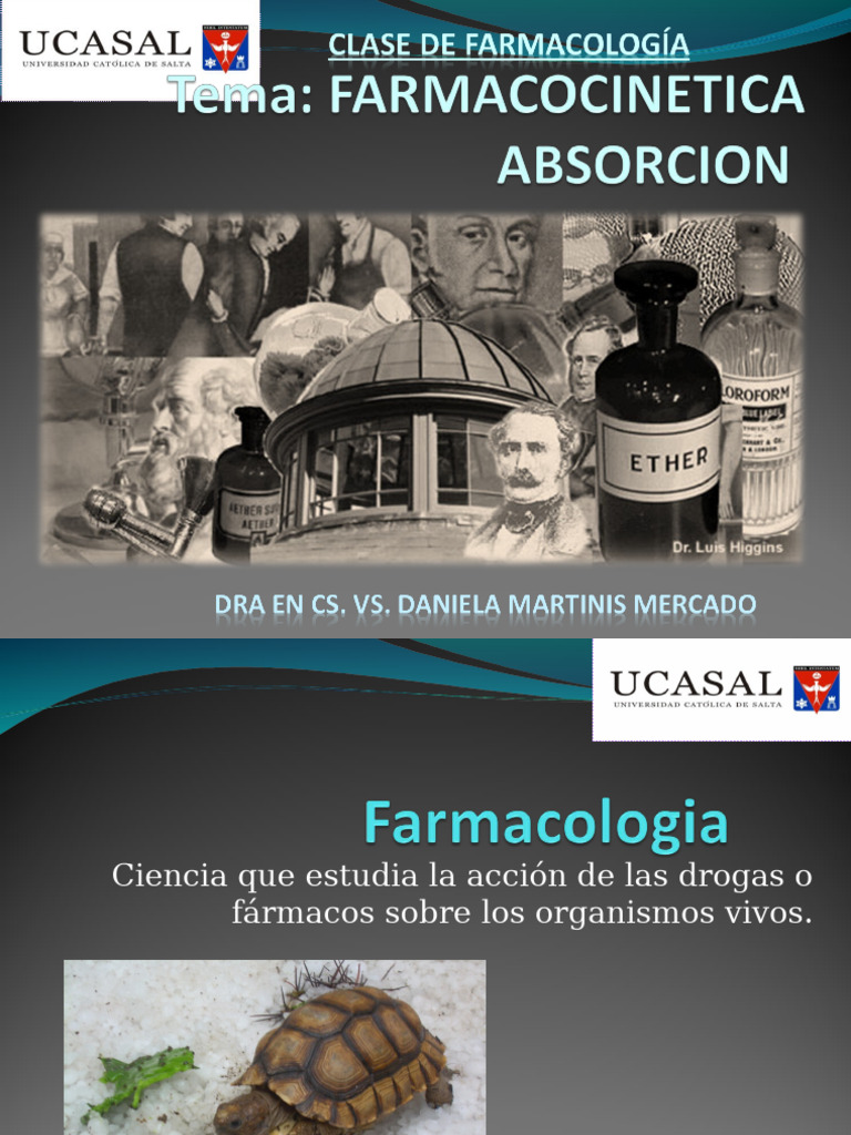 Farmacocinetica Absorcion Parte 1 Pdf Farmacocinética Farmacología