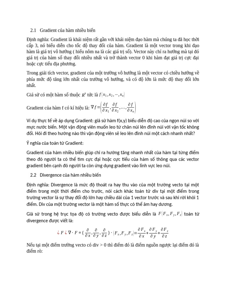 Gradient, Divergence, Curl | PDF