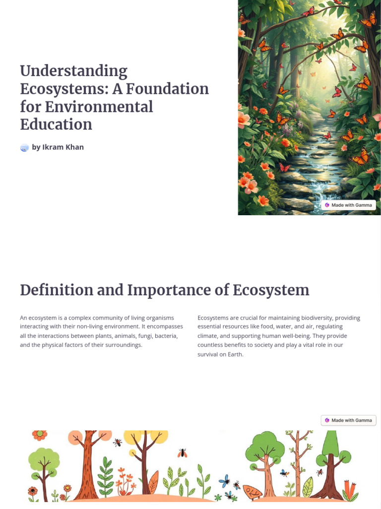 Ecosystem Fundamentals for Education | PDF | Ecosystem | Natural ...