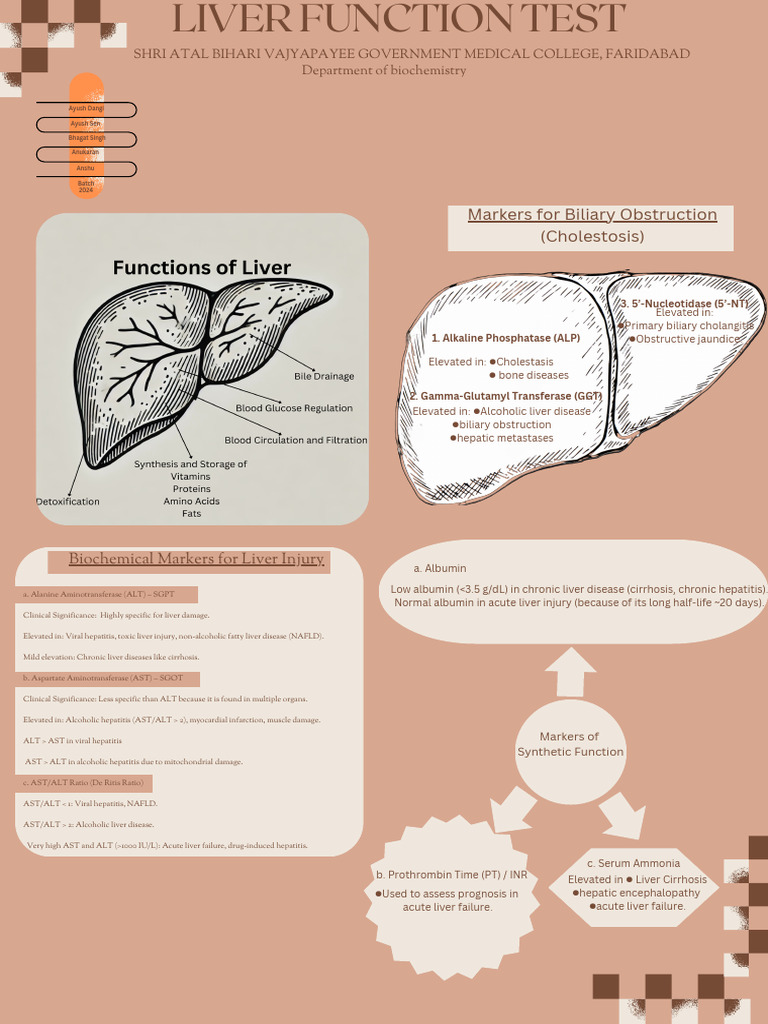 Liver Function Tests in Cirrhosis | PDF | Alanine Transaminase ...