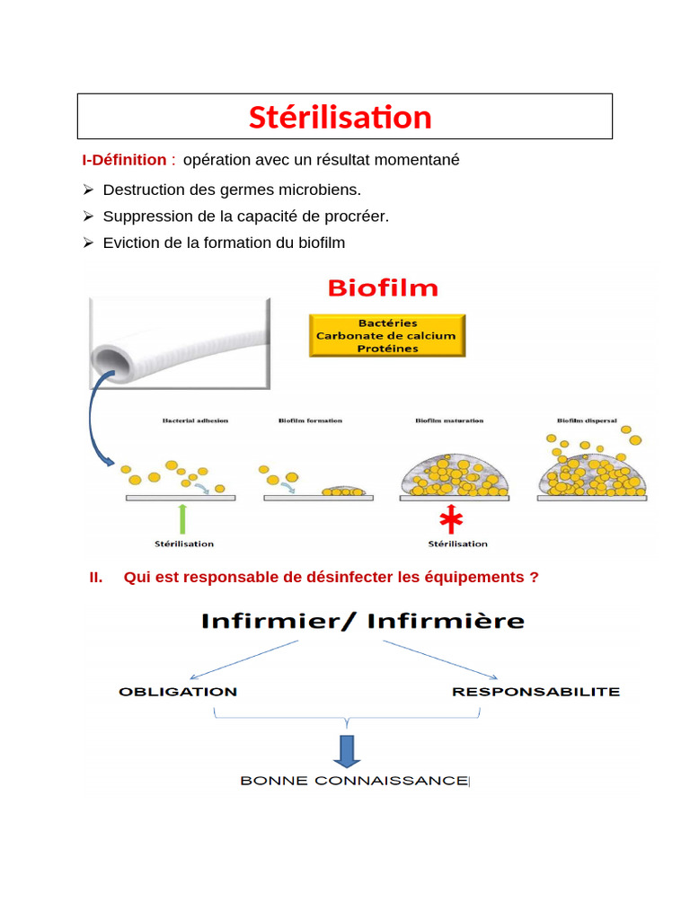 Définition et pratiques de stérilisation | PDF