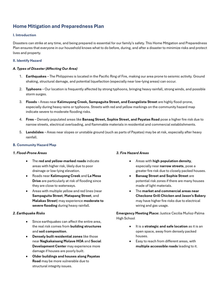 Home Disaster Preparedness Guide | PDF | Emergency Management ...