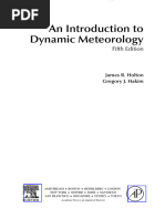 An Introduction To Dynamic Meteorology: Fifth Edition | PDF
