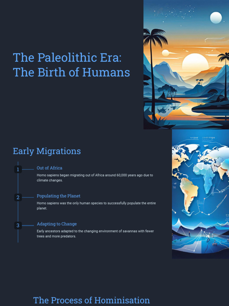 Paleolithic Era: Human Evolution Overview | PDF | Homo | Human