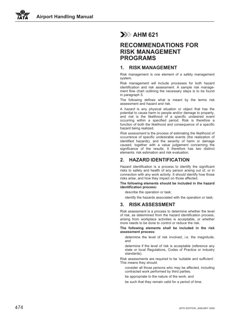 Risk Management in Airport Handling | PDF | Risk | Hazards